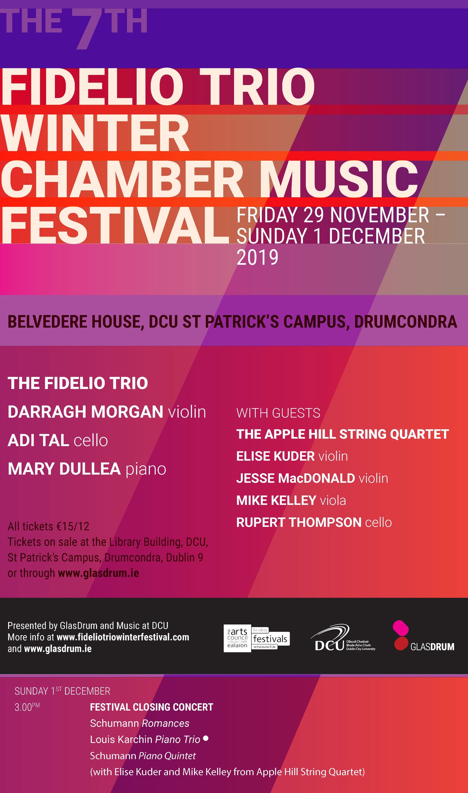 Louis Karchin's Piano Trio,at Winter Chamber Festival, the Fidelio Trio, in Dublin, Dec. 1