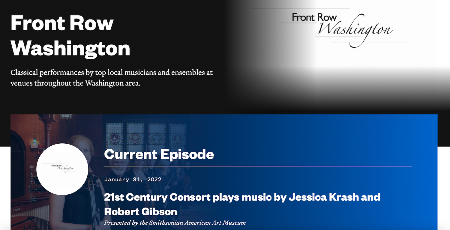 Robert Gibson's Twelve Poems - featured on WETA program, Jan. 31