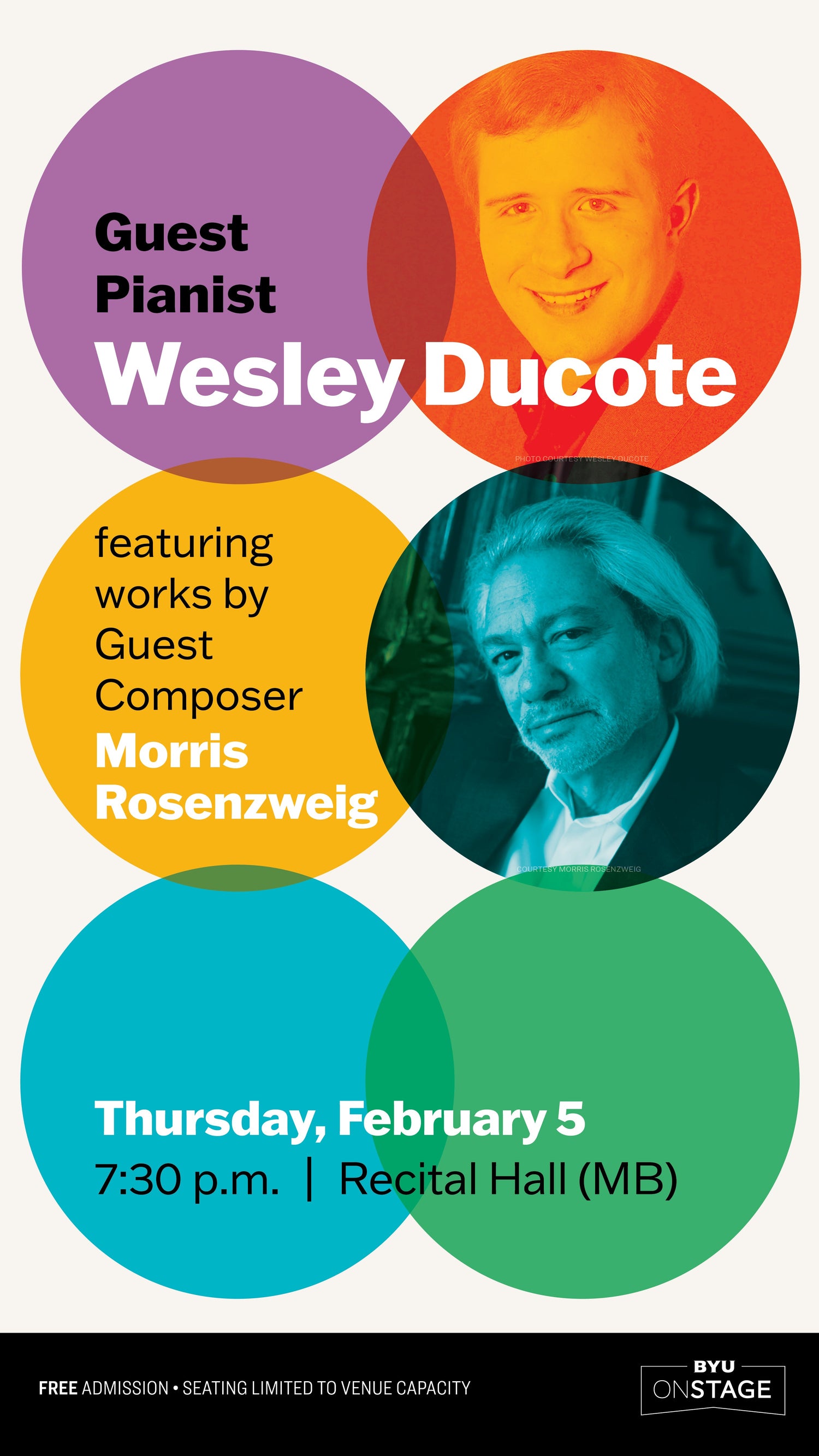 Feb. 5th: Morris Rosenzweig Portrait Concert at BYU