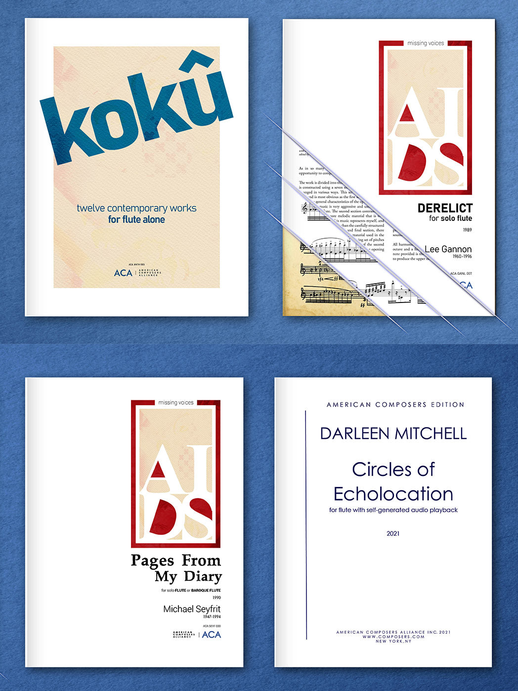 The NFA Newly Published Music Competition Winning works for 2022: Michael Seyfrit, Lee Gannon, Darleen Mitchell, ACA Collections