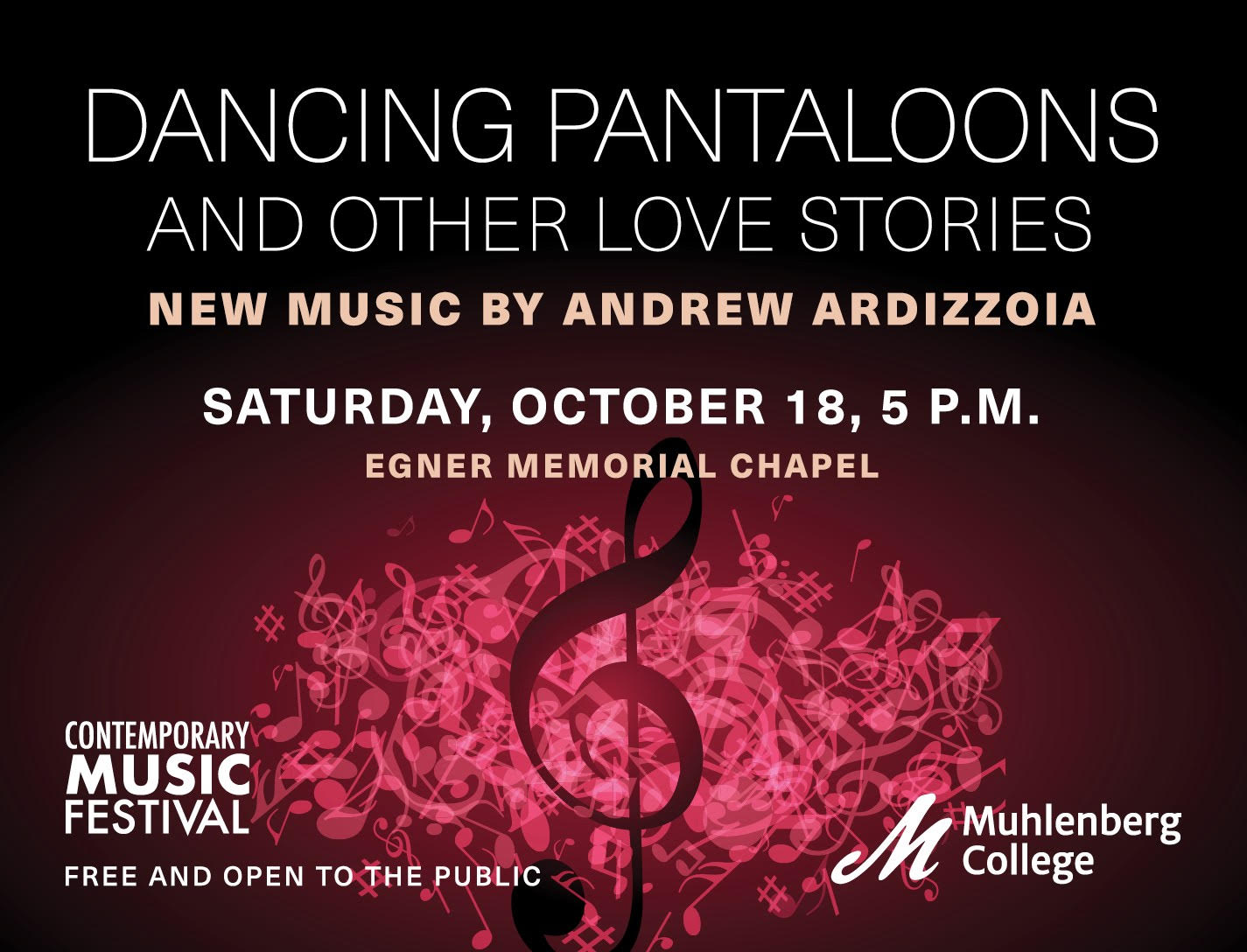 Oct. 18: New Music by Andrew Ardizzoia, Contemporary Music Festival at Muhlenberg