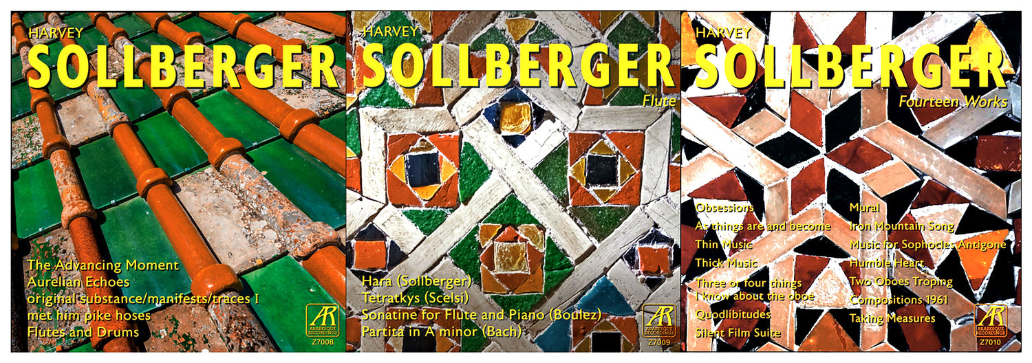 June 20: Harvey Sollberger recording project completed, on Arabesque label