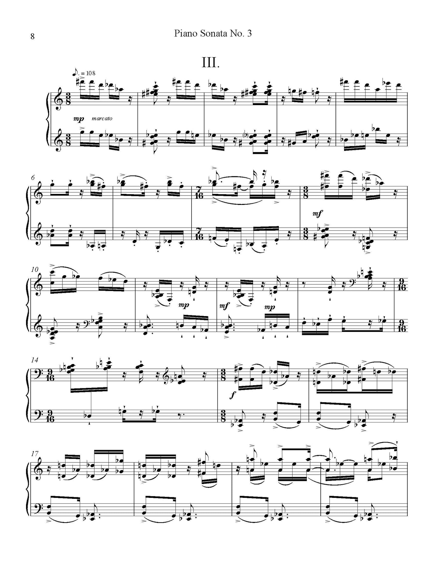 Piano Sonata No. 3