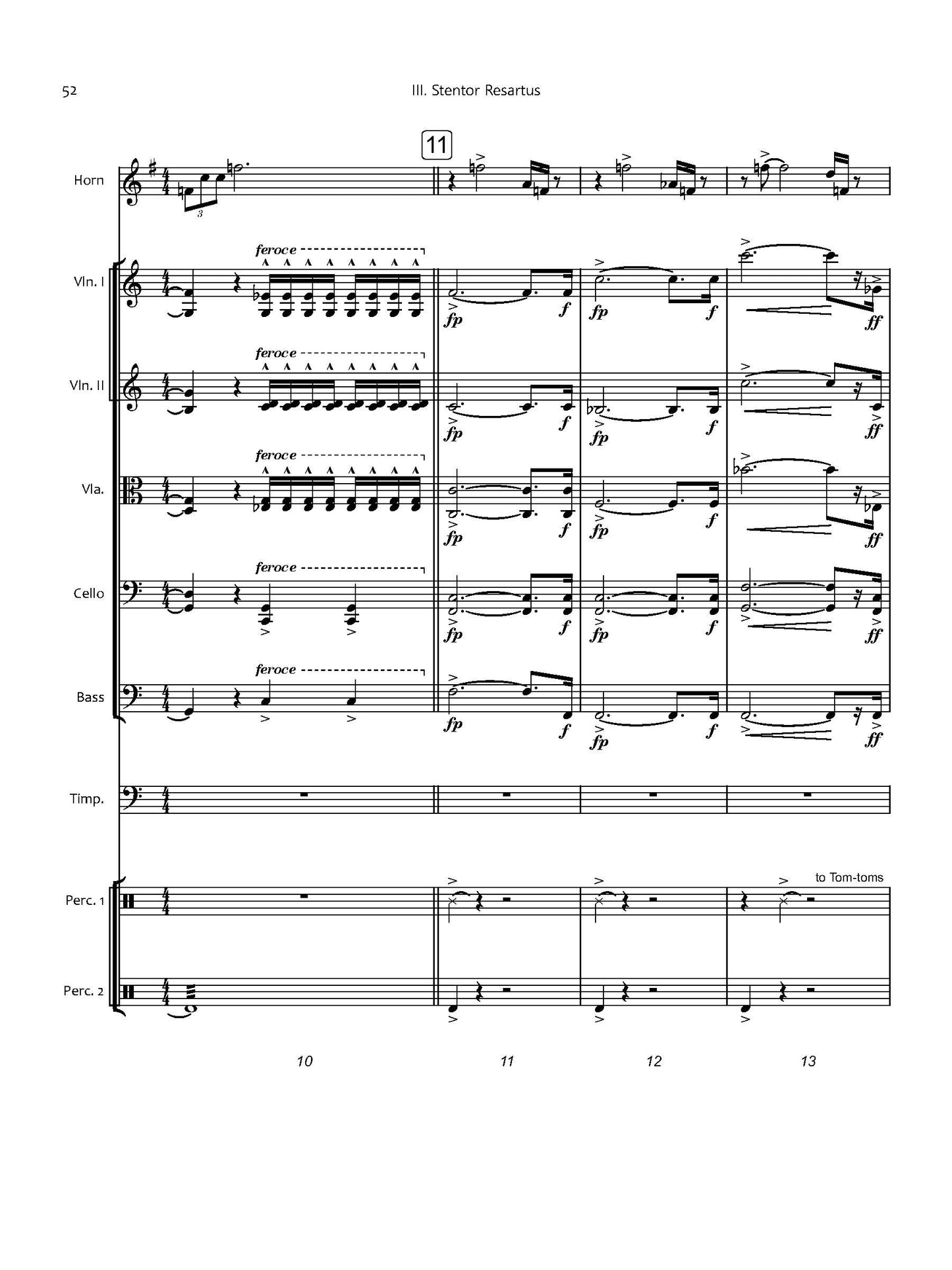 Music for Horn, Percussion and Strings