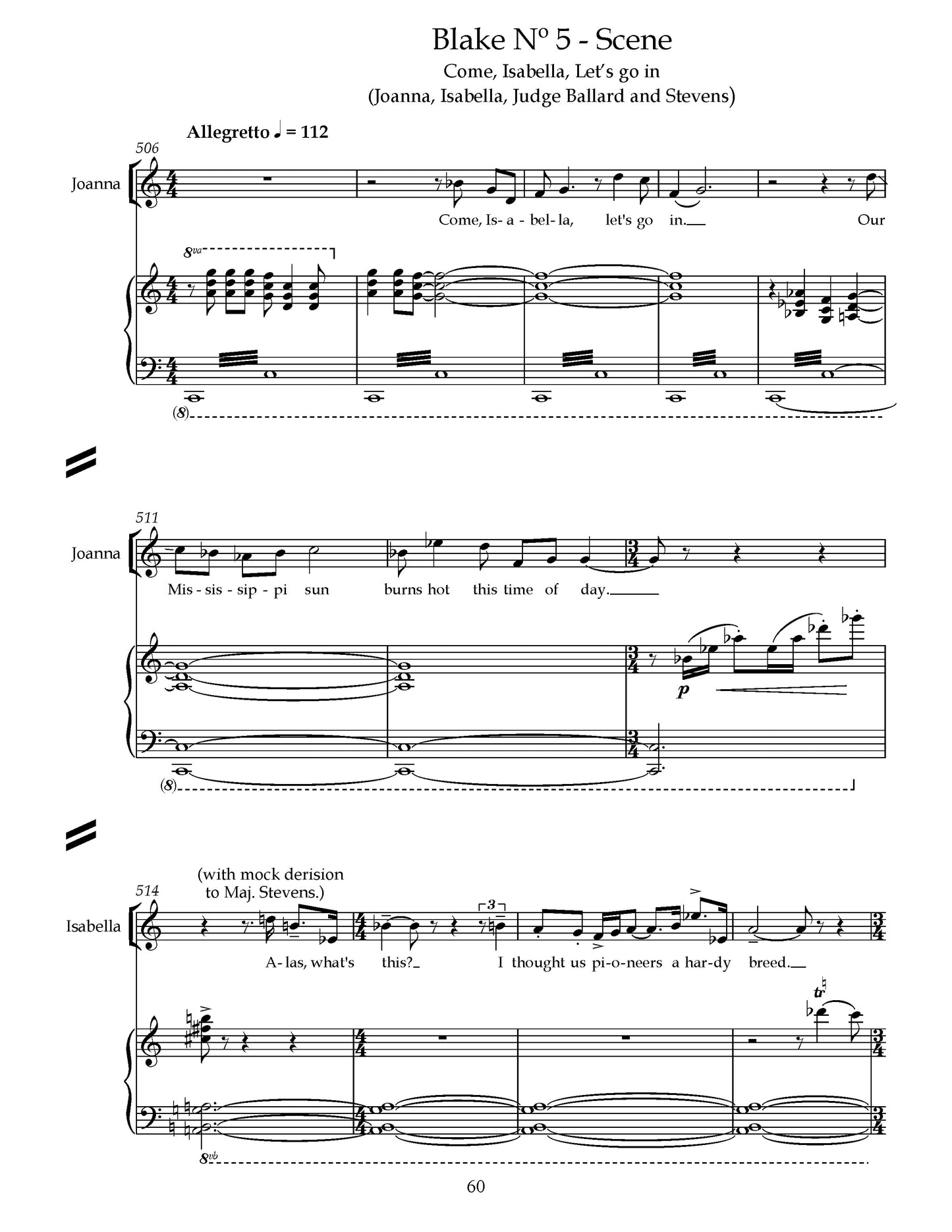 BLAKE: Piano Vocal Selections