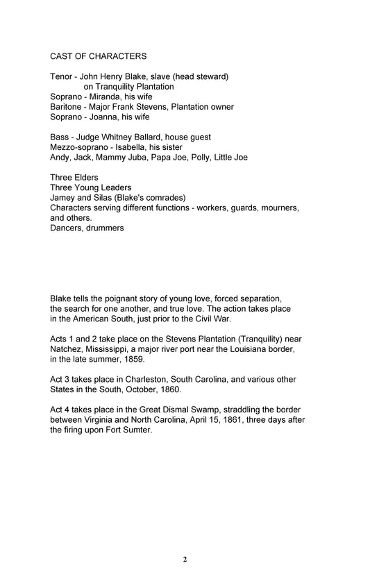 BLAKE: The Opera, Vol. 2: Acts 2, 3, and 4