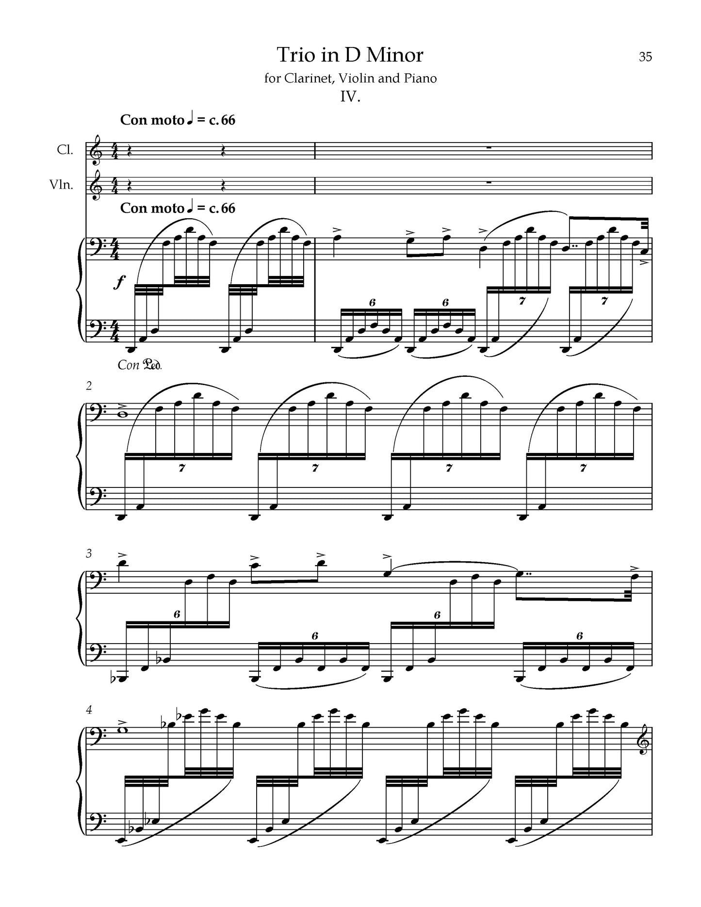 Trio in D minor