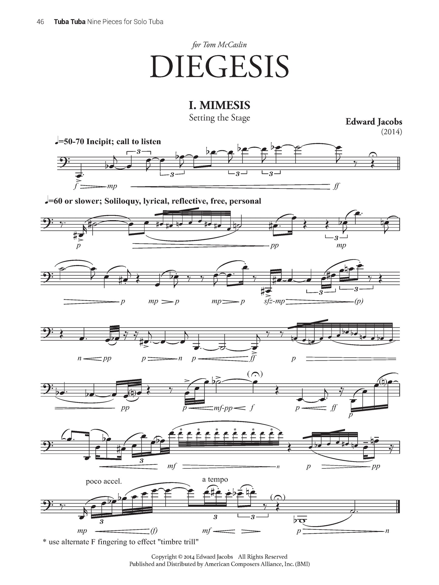 Tuba Tuba: Nine Pieces for Solo Tuba