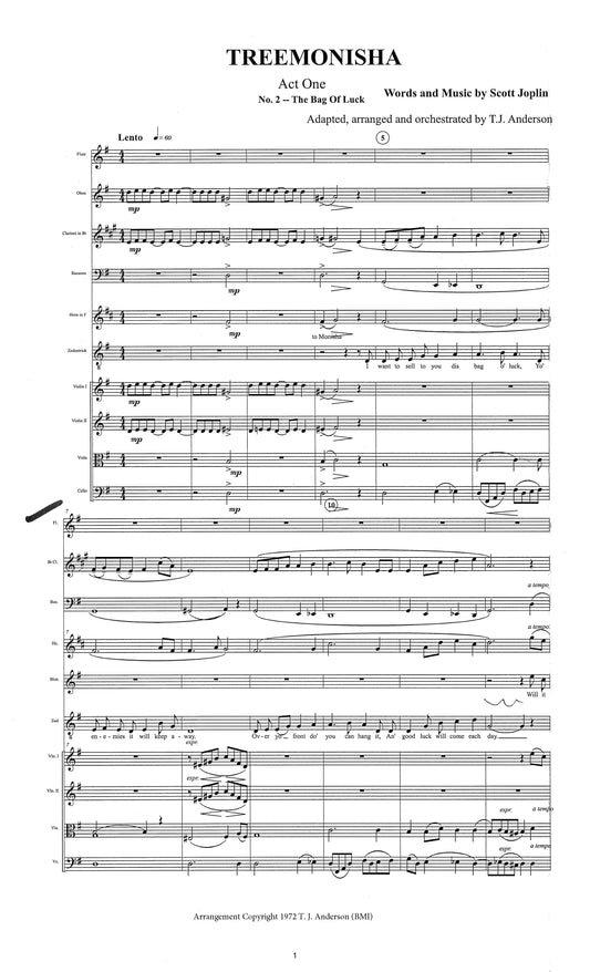 Treemonisha No. 2 The Bag of Luck