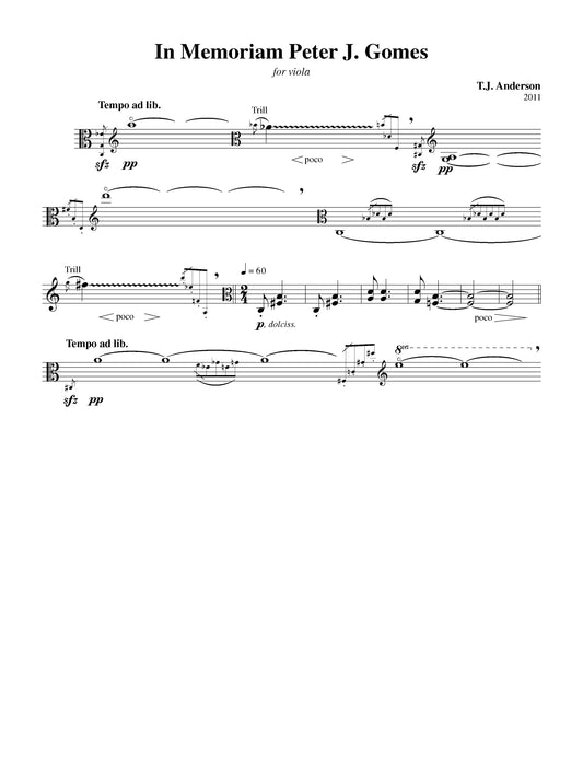 In Memoriam: Peter J. Gomes