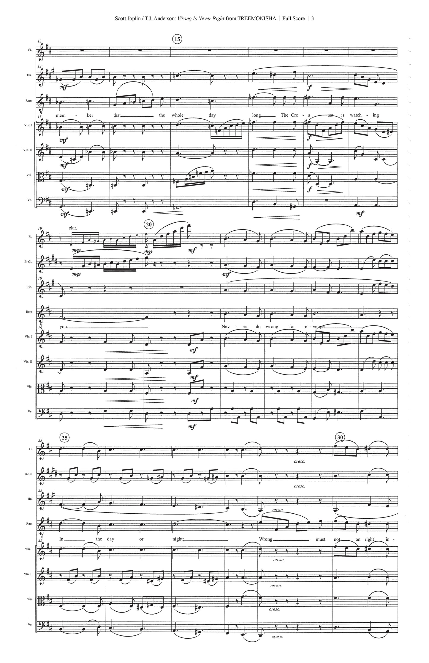 Wrong Is Never Right (from Treemonisha)