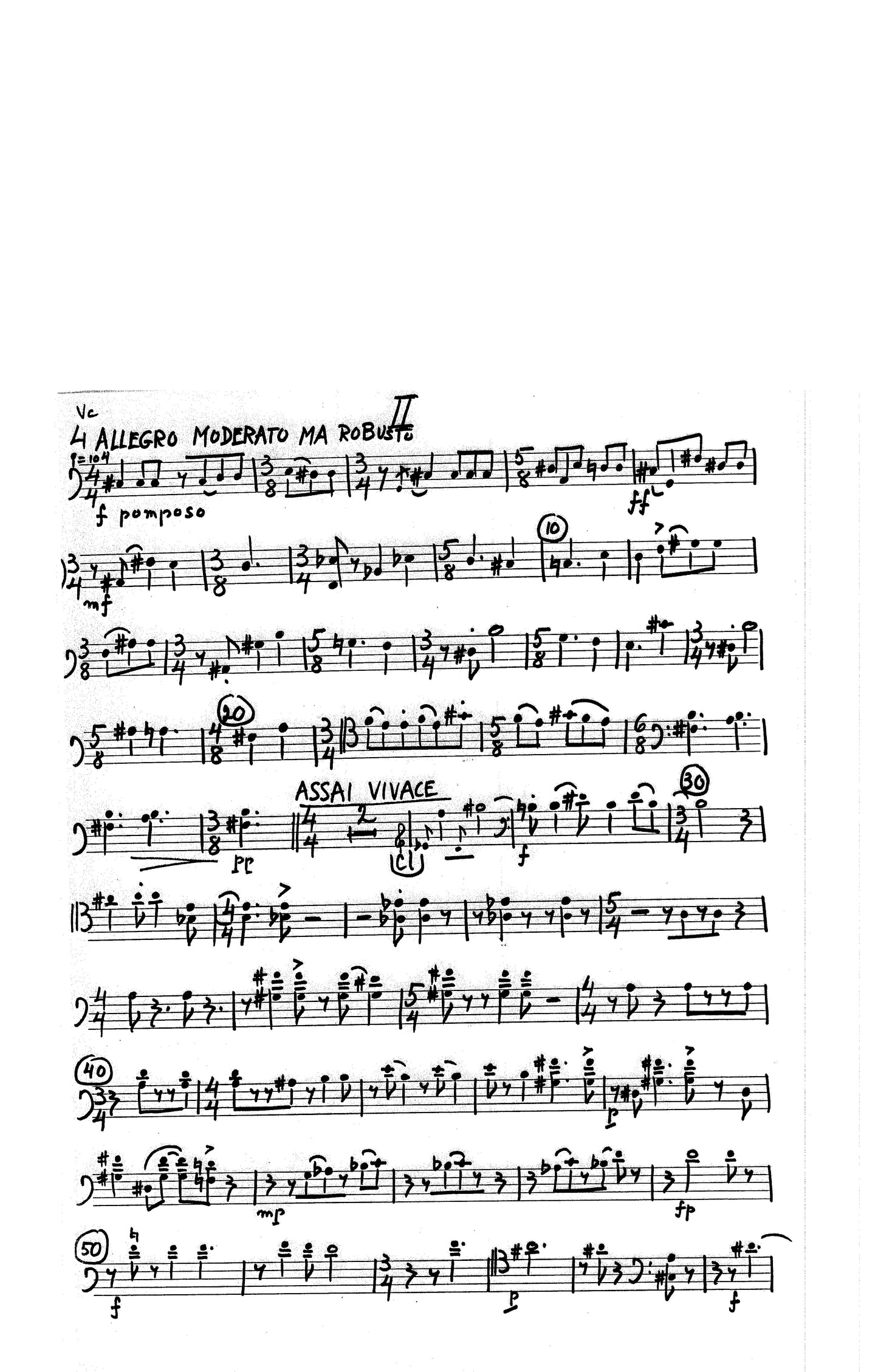 TRIO for CLARINET, VIOLIN, AND CELLO