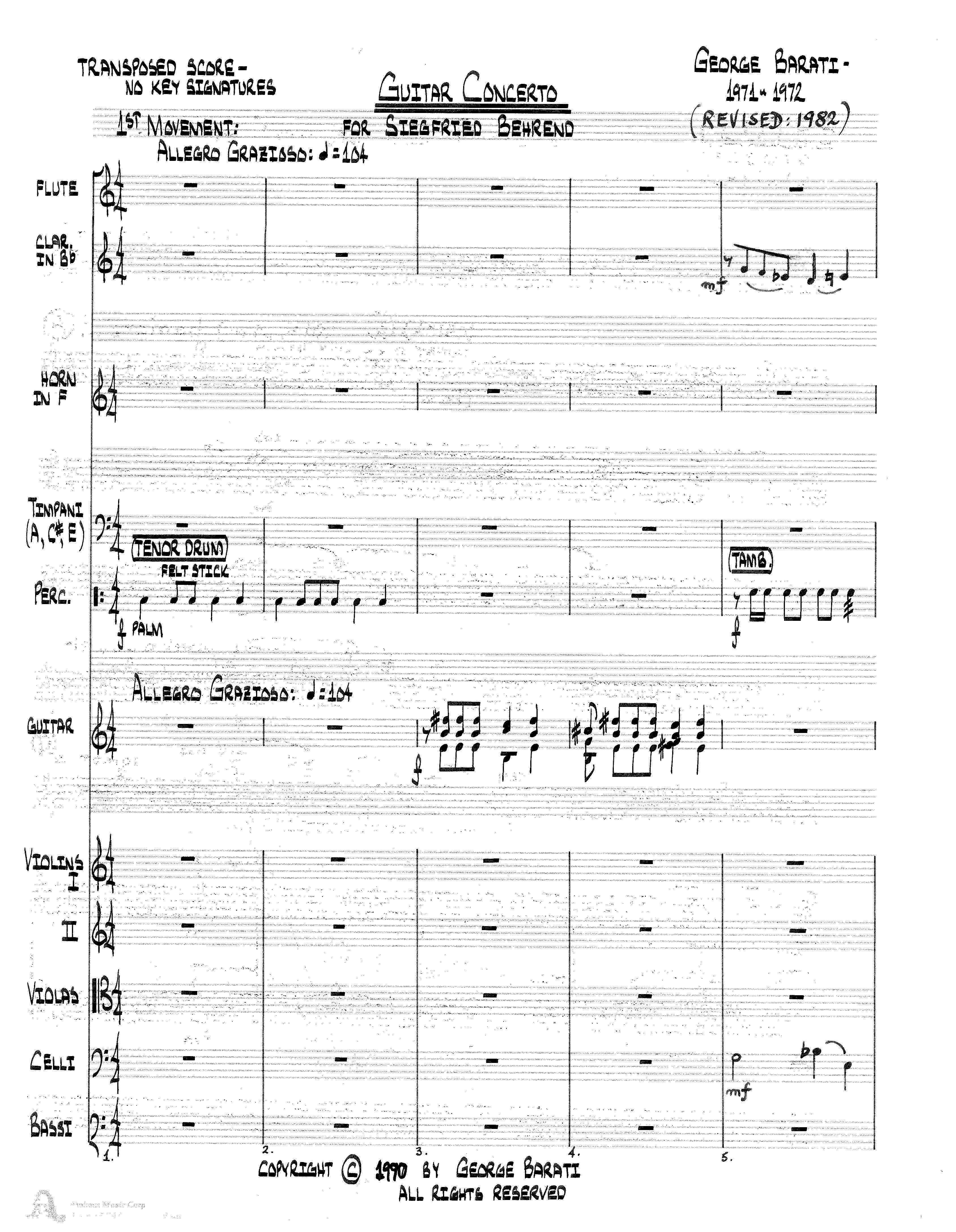 GUITAR CONCERTO – American Composers Alliance