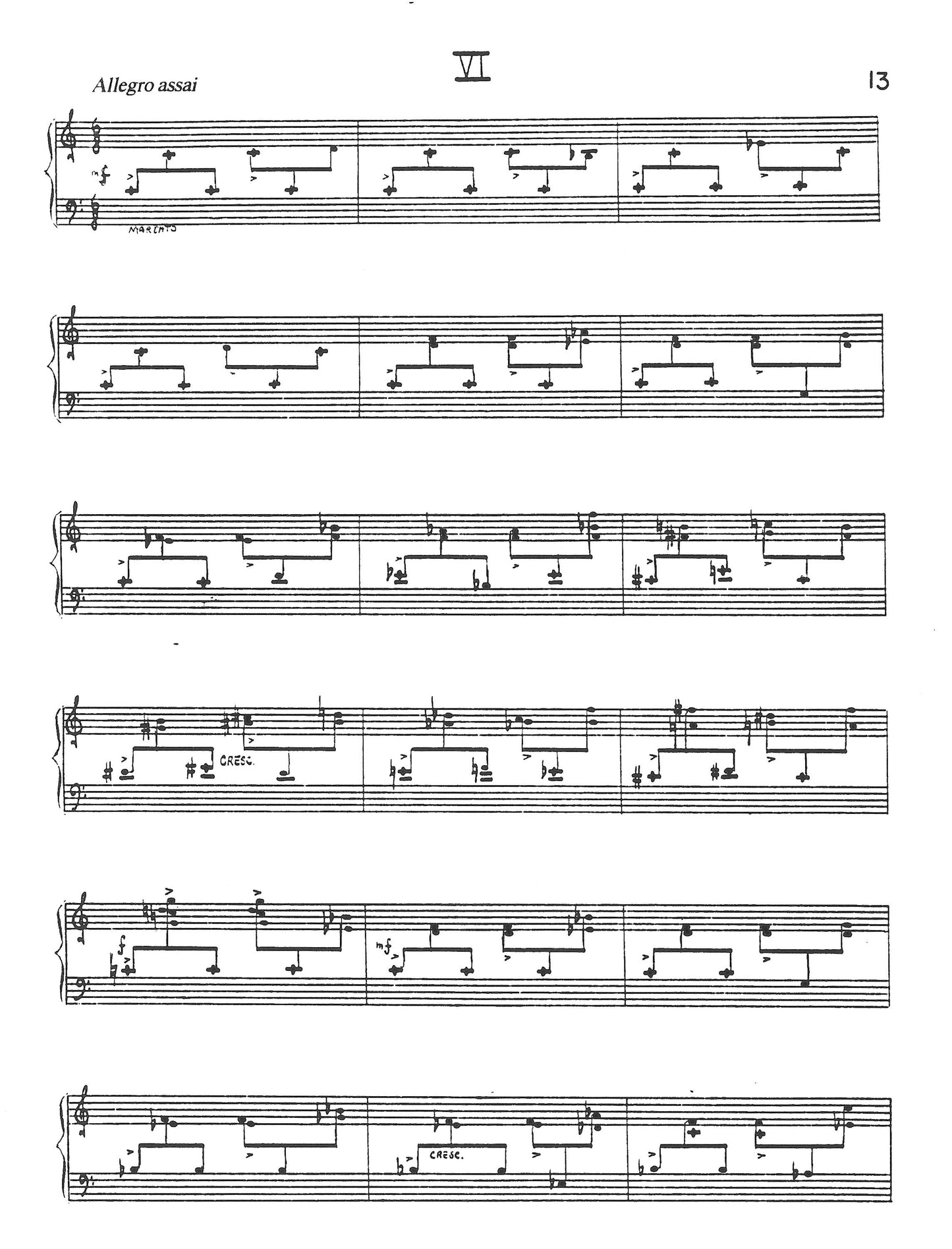 SIX PIANO PIECES