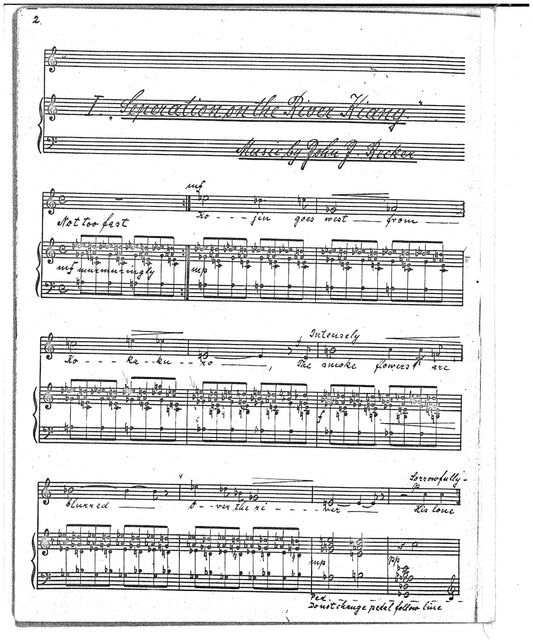 TWO POEMS OF DEPARTURE