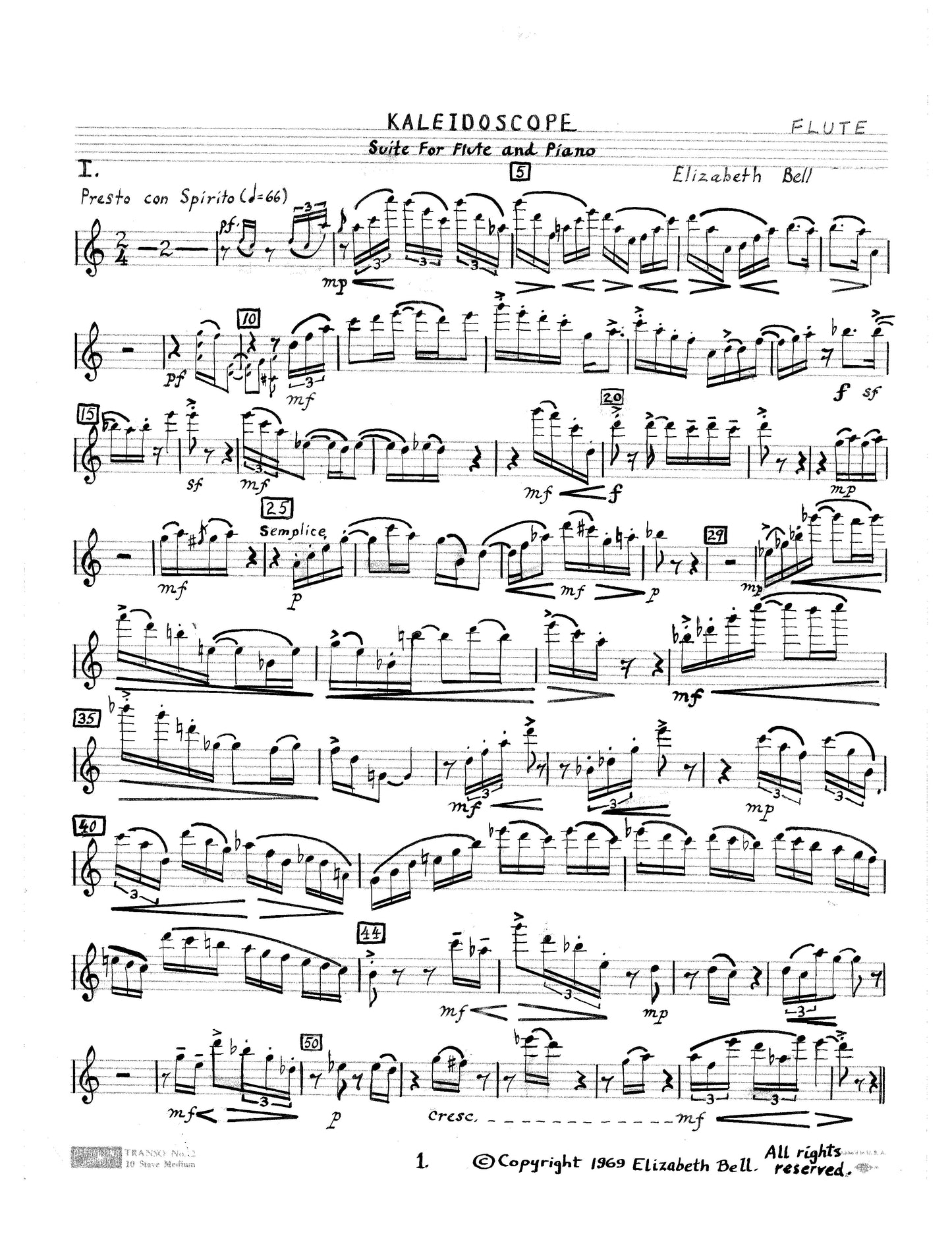 KALEIDOSCOPE - Suite for flute and piano