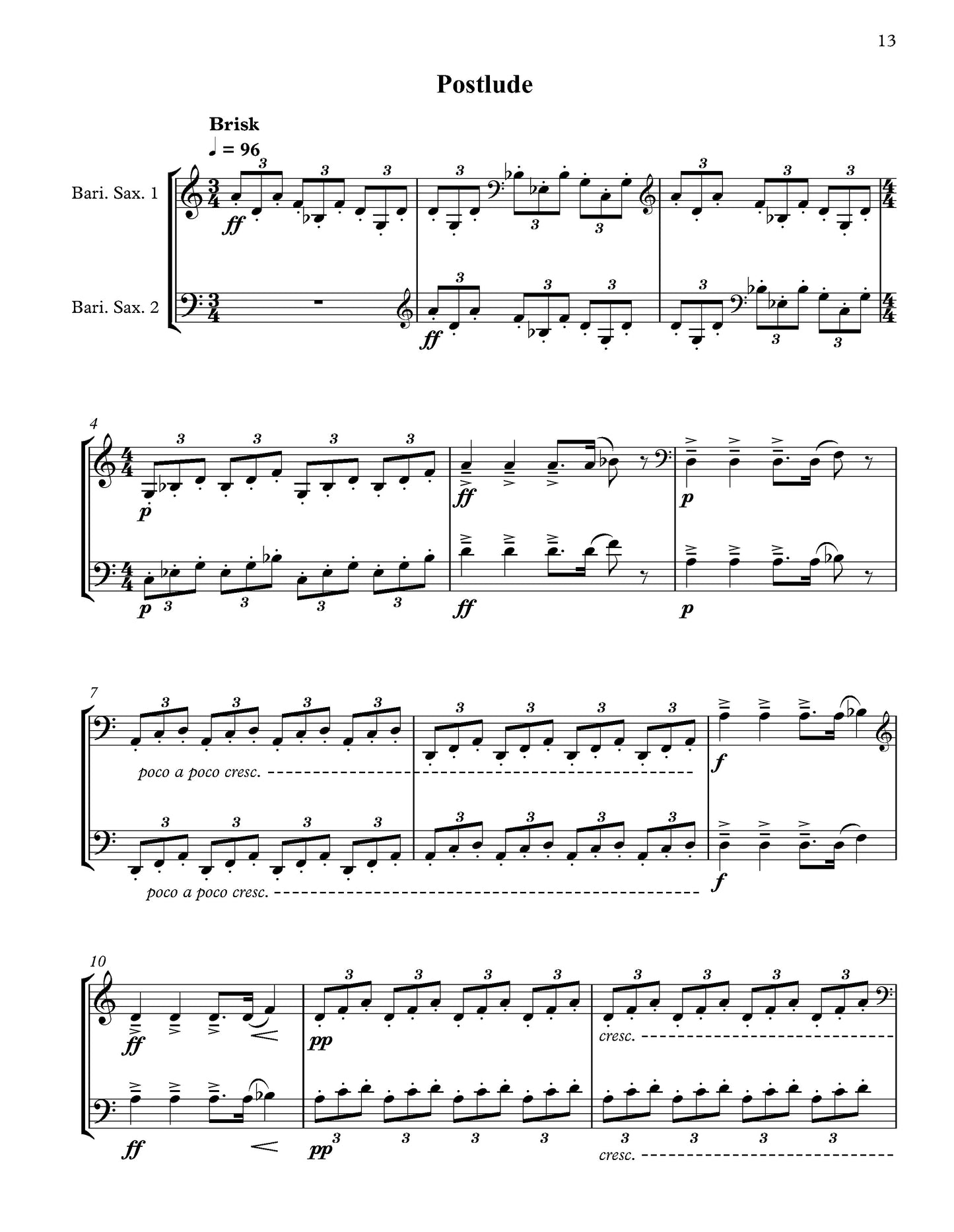 Three Briefs and Postlude