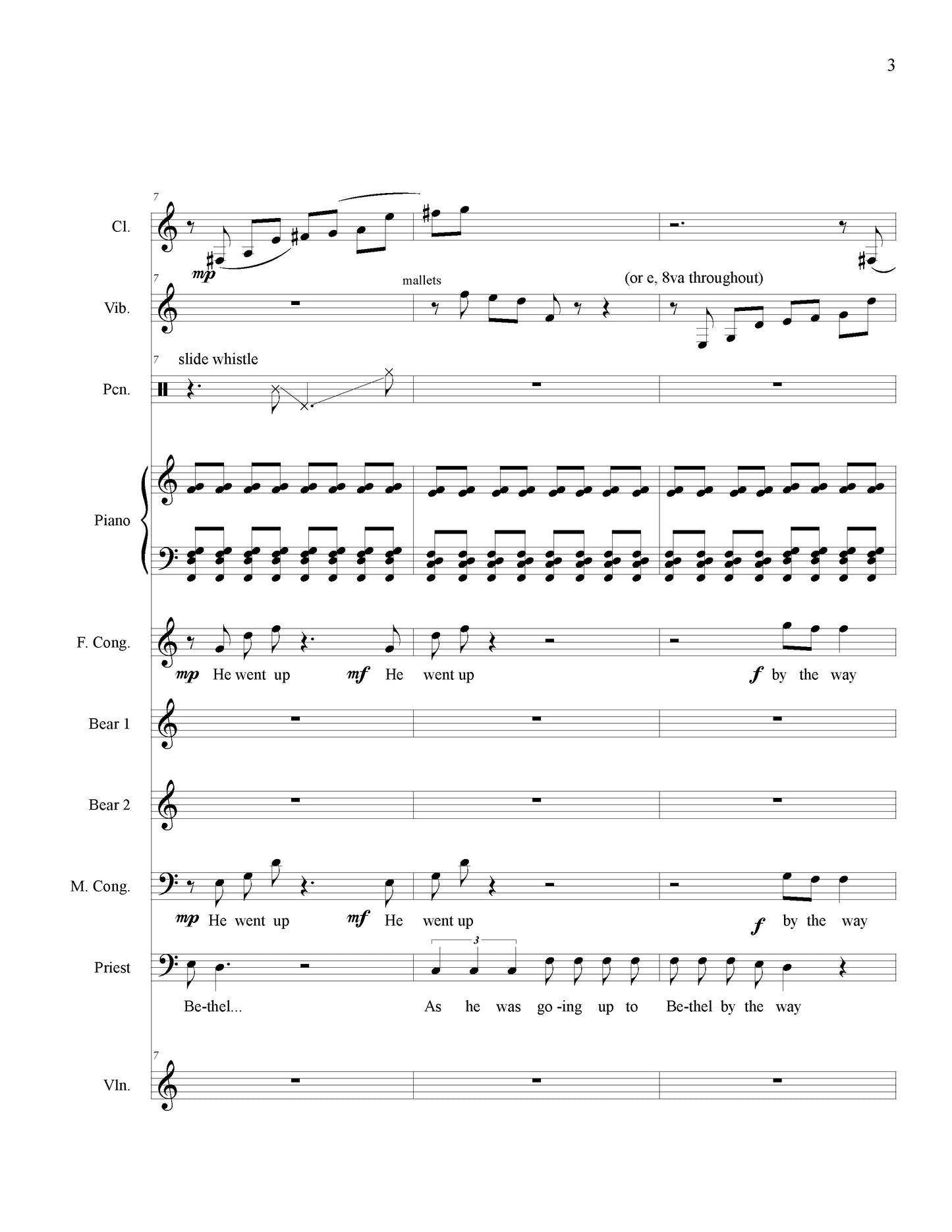 Elisha and the Bears, An Obnoxious Operetta in One Swift Act