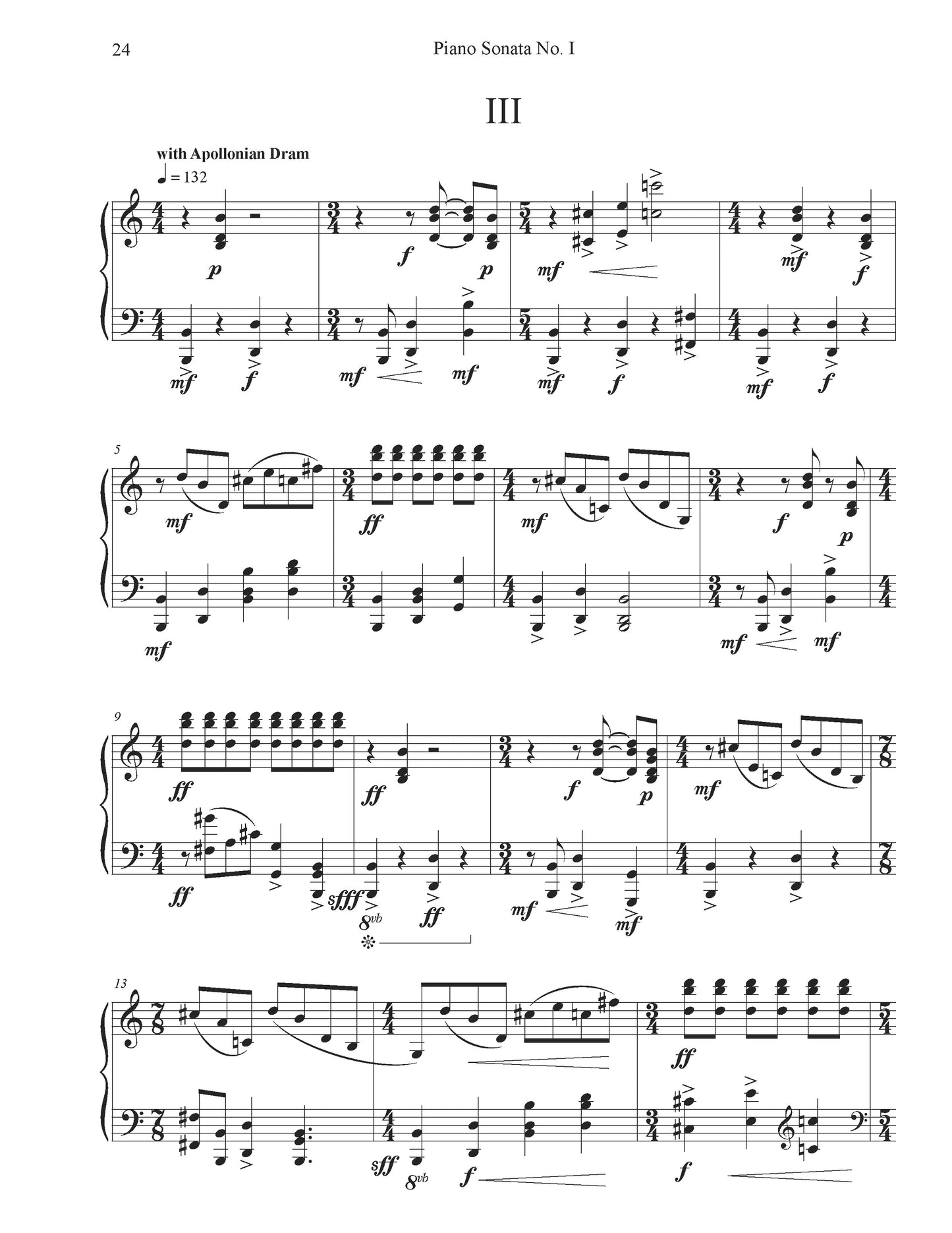 PIANO SONATA NO.1