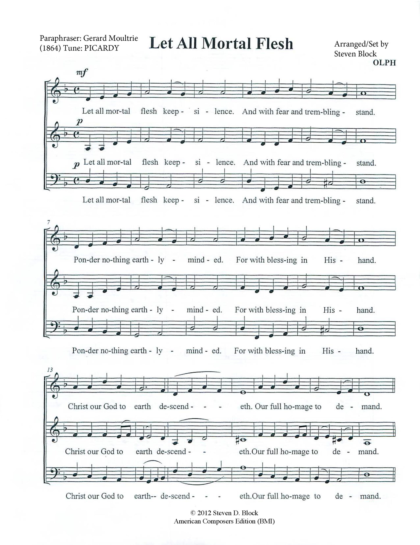 Let All Mortal Flesh