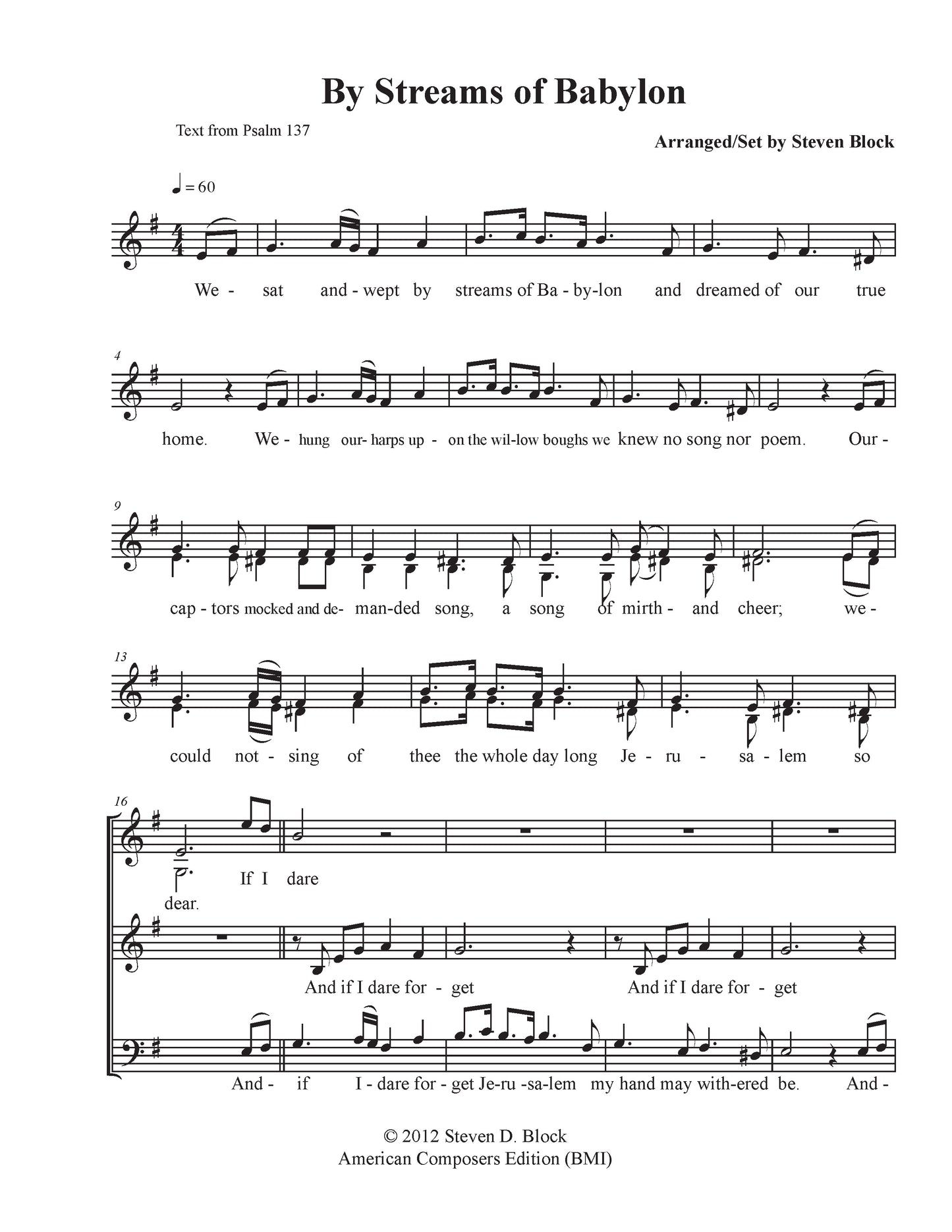 By Streams of Babylon