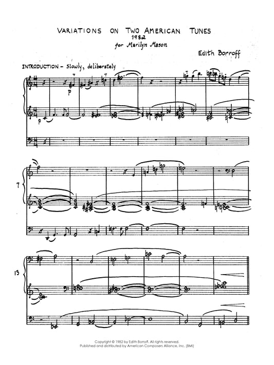 Variations on Two American Tunes