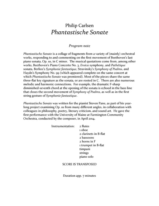 Phantastische Sonate