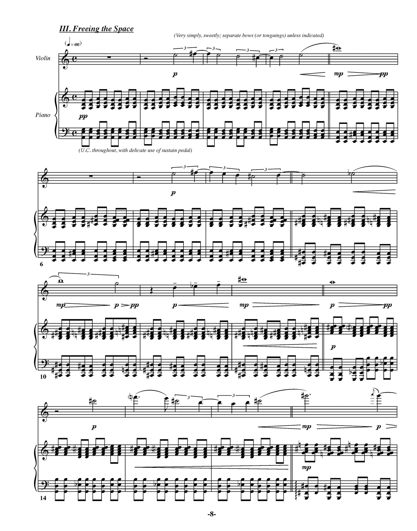 Sonatina, The Dance Of Sound And Space