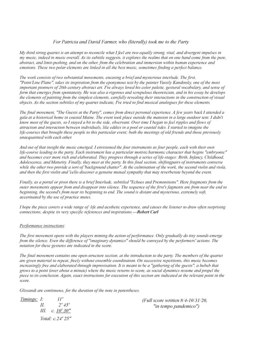 String Quartet No. 3 - "Spatial/Temporal, Abstract/Visceral, Transcendent/Humane"_x009d_