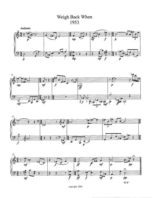 Piano Miscellany Seven (Not So Easy) Pieces For Piano
