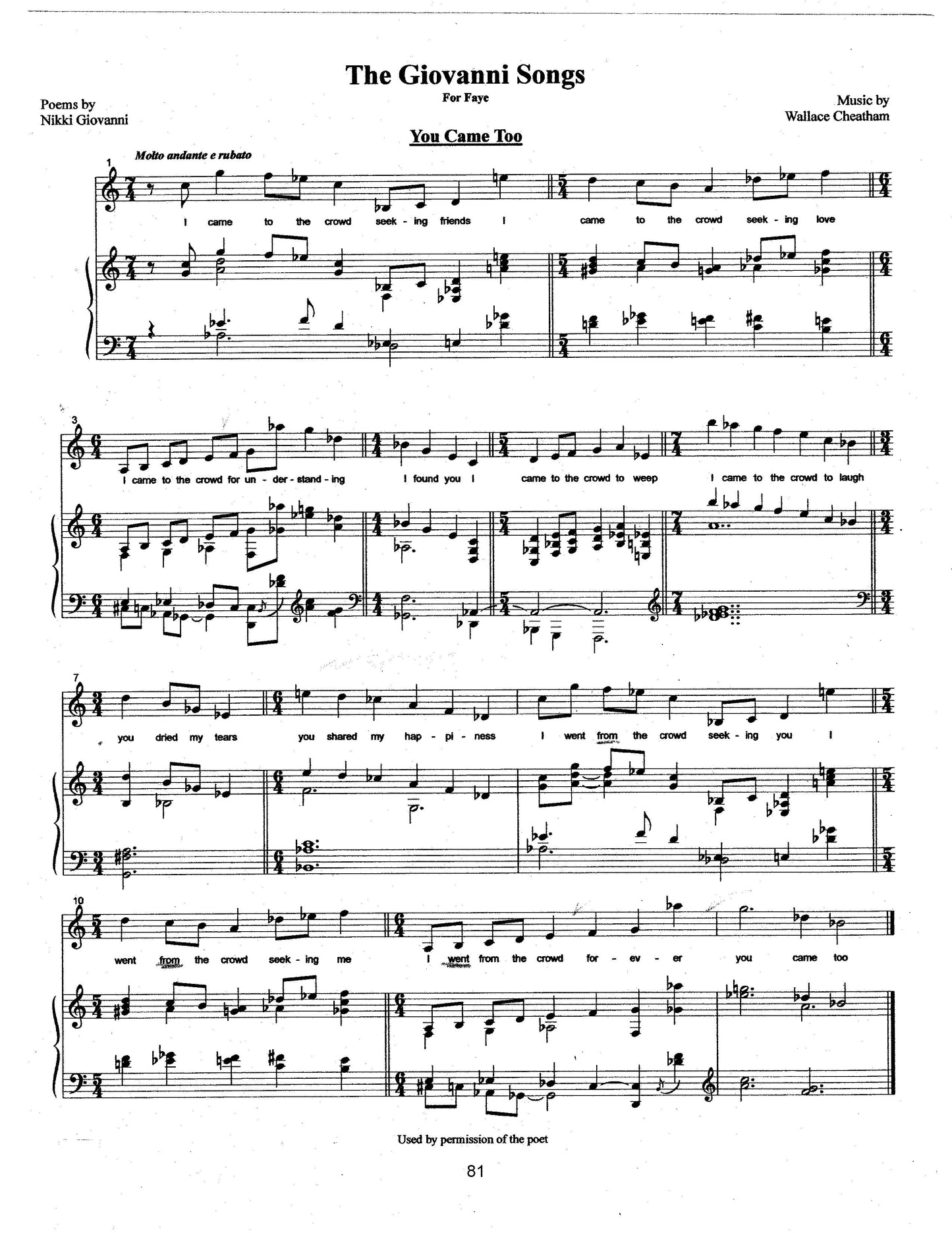 A Collection of Songs