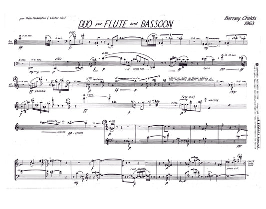 Duo For Flute And Bassoon