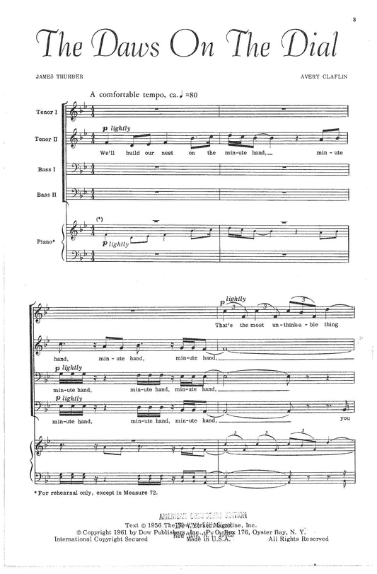 Fantasia & Chorale on the Fable of the Daws on the Dial