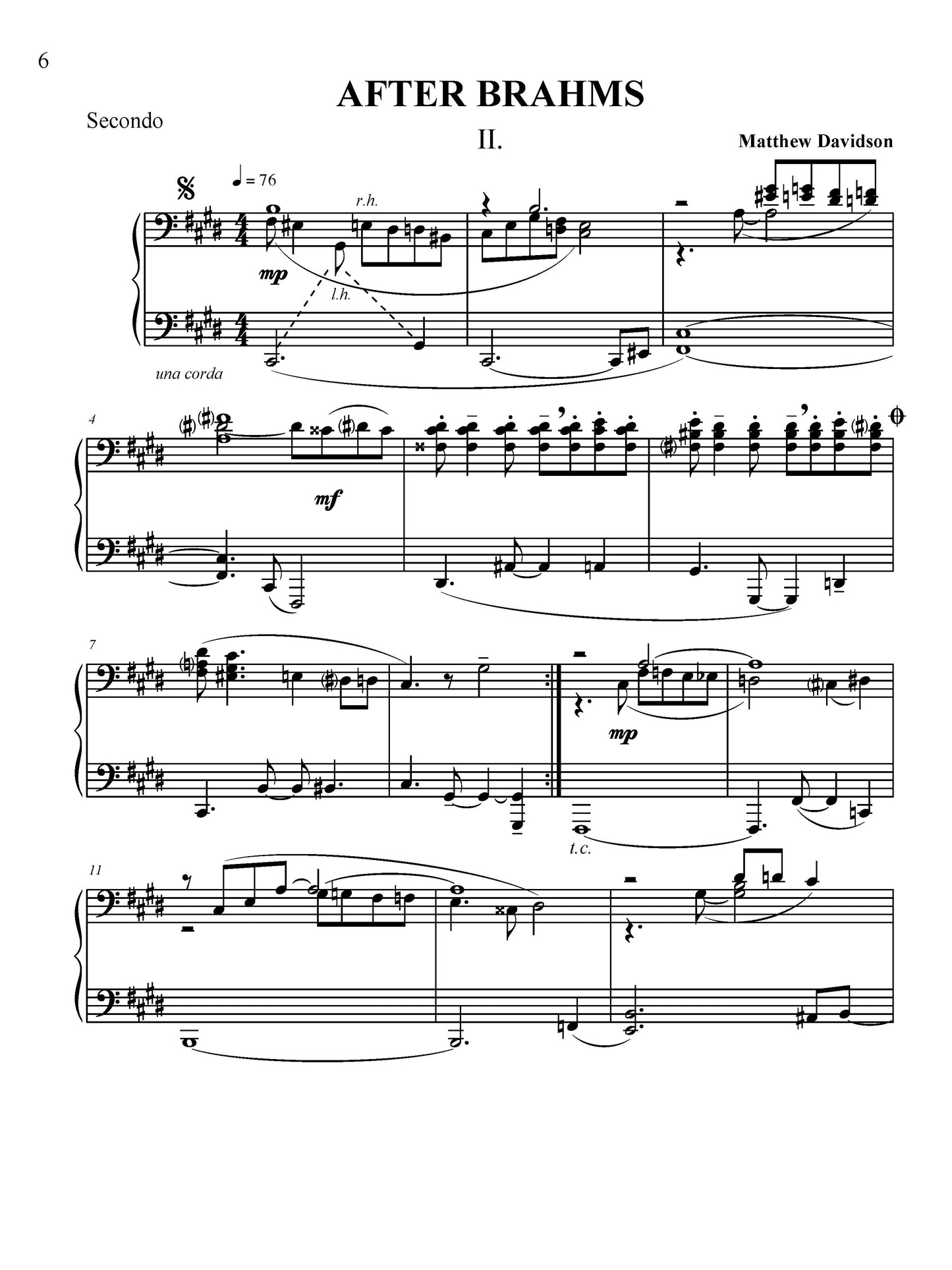 After Brahms (9 Concert Tangos For Piano 4-Hands)