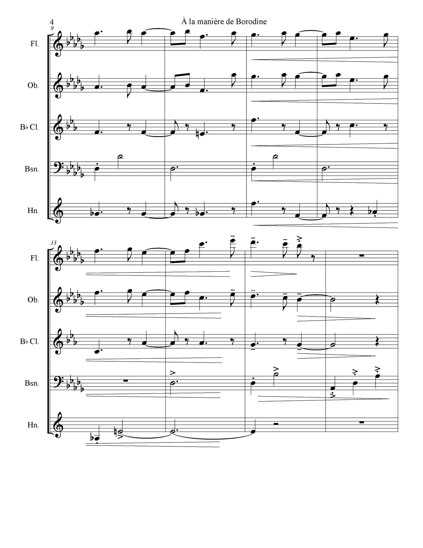 A La La Manieìere De Borodine