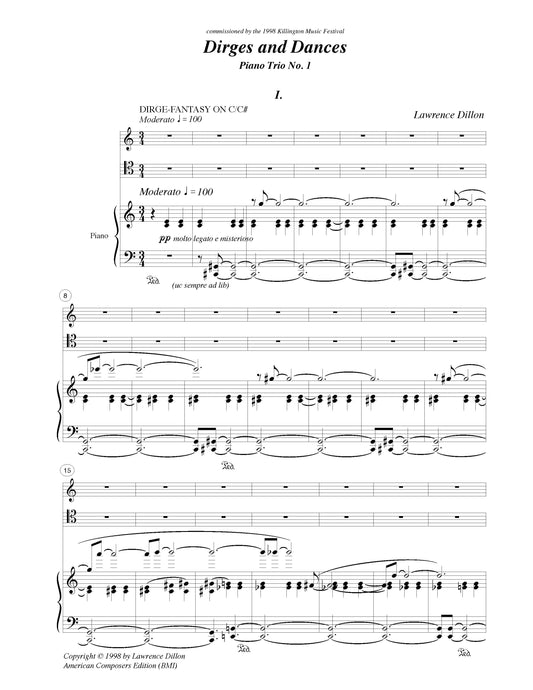 Dirges And Dances For Piano Trio
