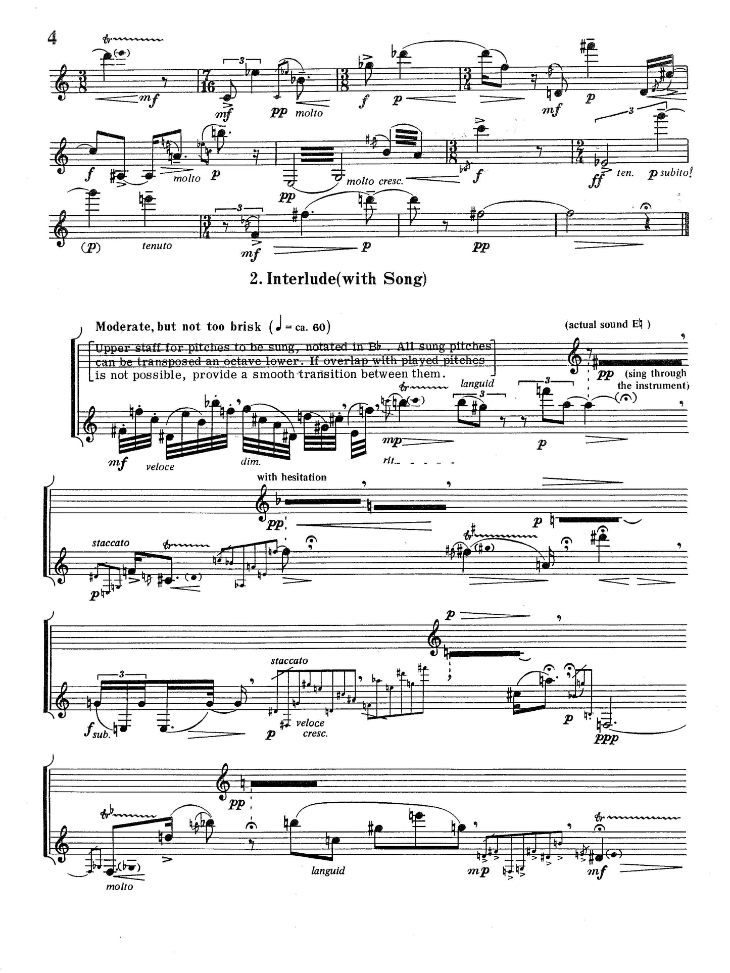 Tesserae VII For Solo Clarinet