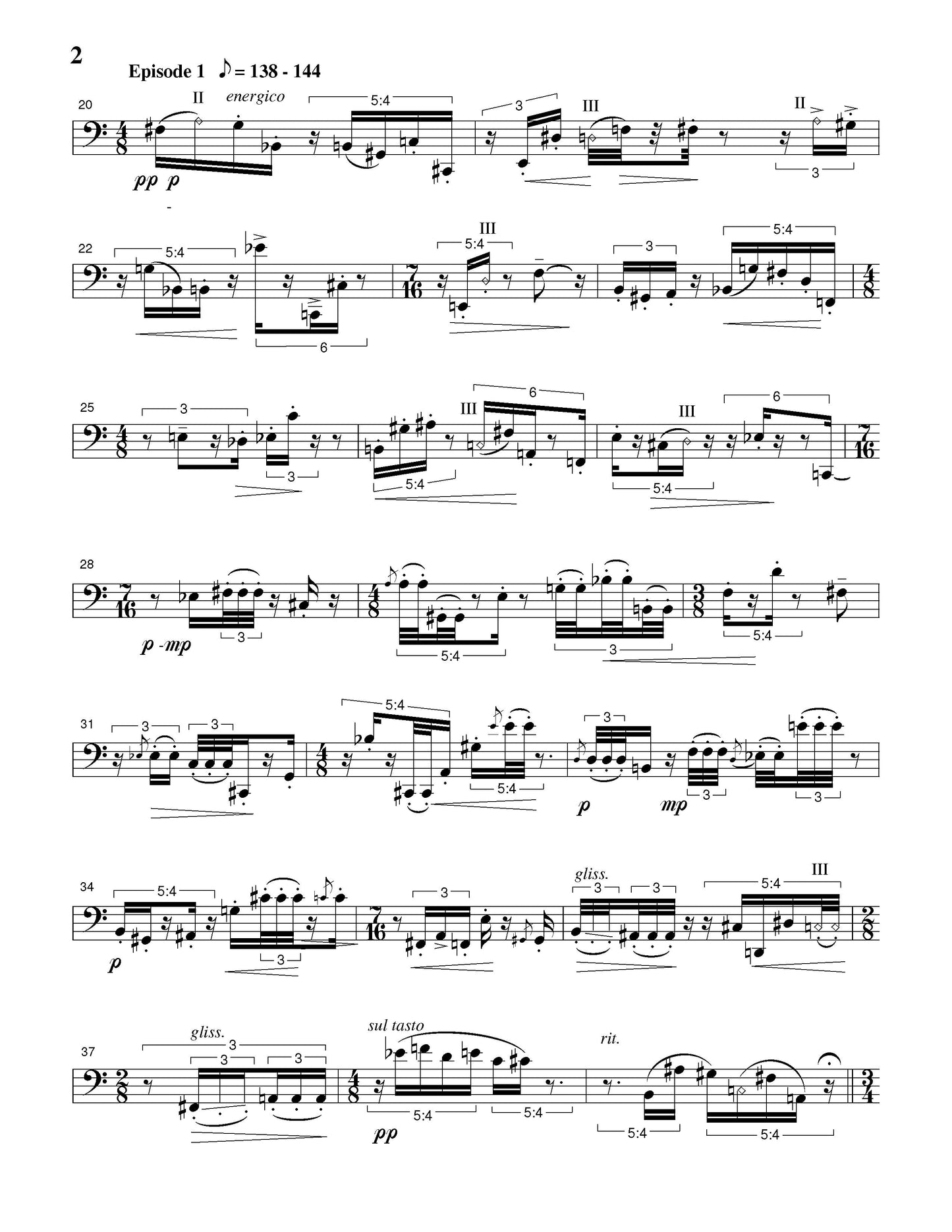 Tesserae II, Fantasy For Cello