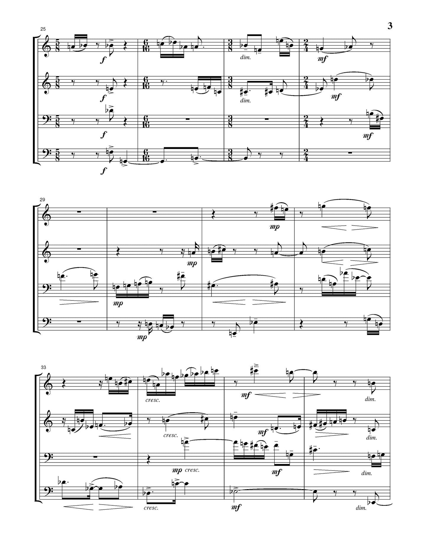 Consort Ii: Photogram For Saxophone Quartet