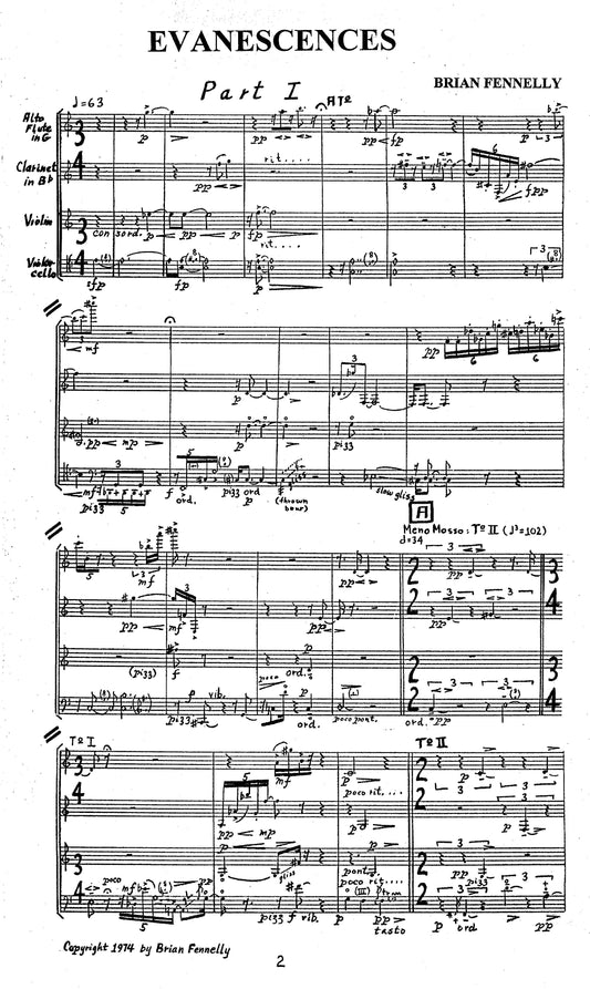 Evanescences for Instruments and Electronic Sounds