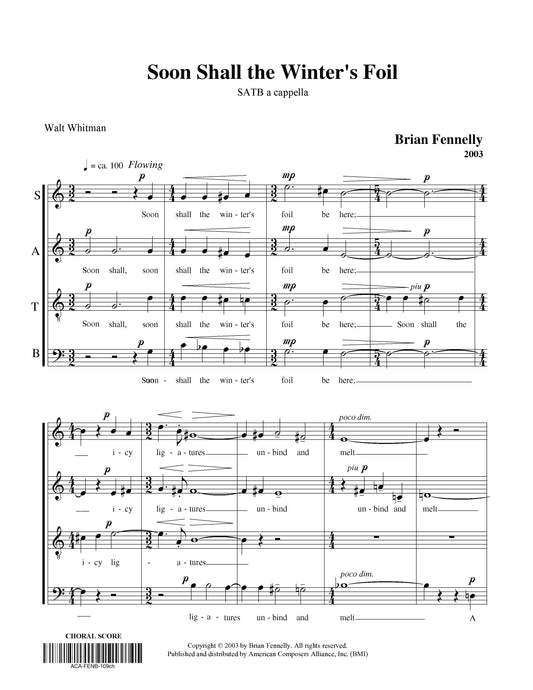 Soon Shall the Winter's Foil