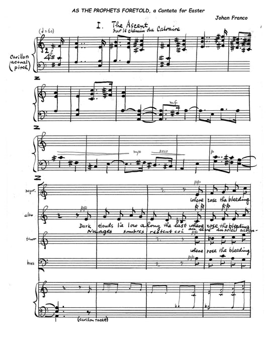 As the Prophets foretold, A Cantata for Easter