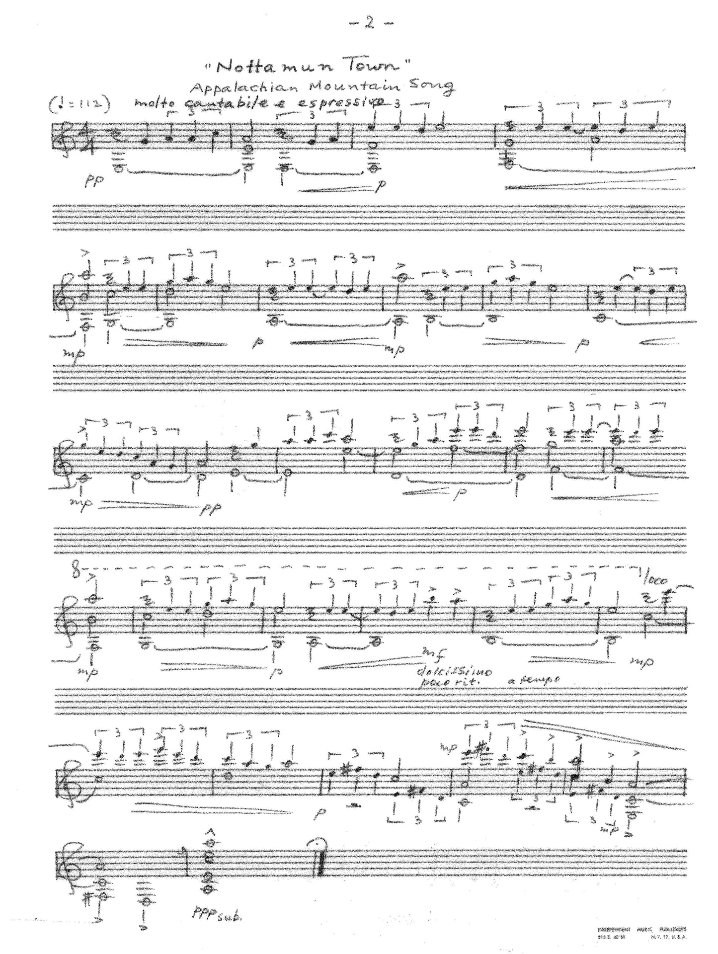 Prelude, Variations and Chorale (On Nottamunn Town)