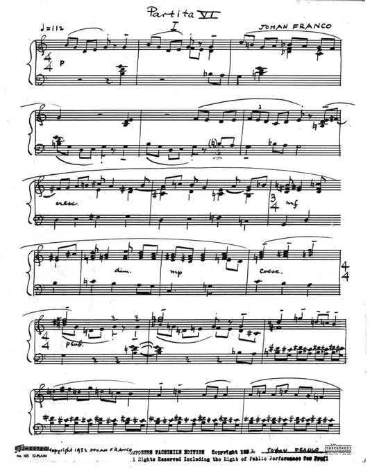 Partita #6 for Piano