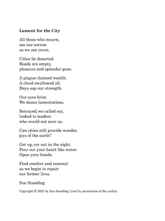Lament for the City - for Period Instruments
