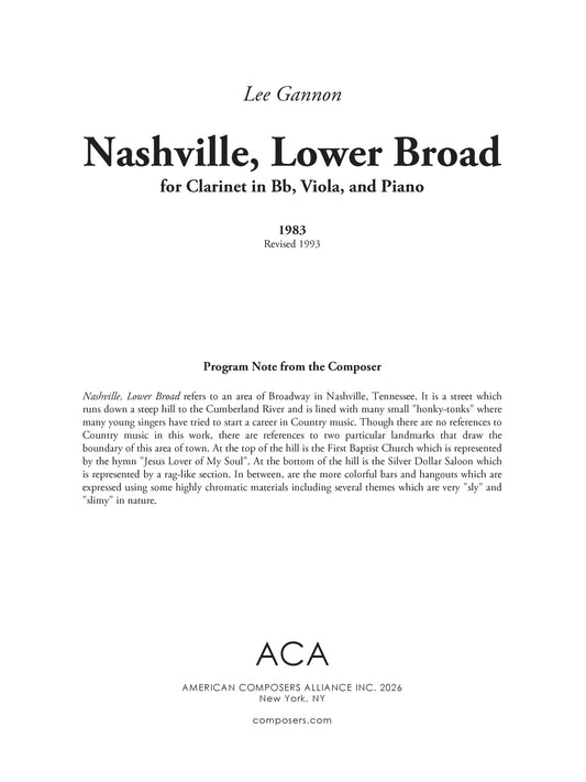 Nashville, Lower Broad