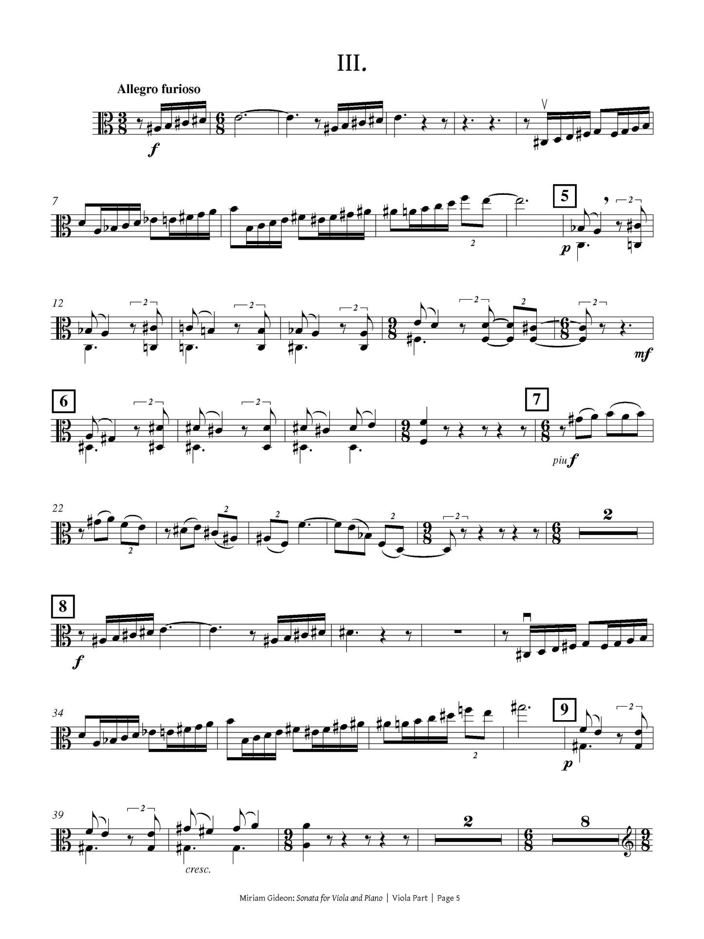 Sonata for Viola and Piano