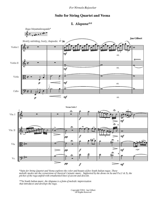 SUITE FOR STRING QUARTET AND VEENA