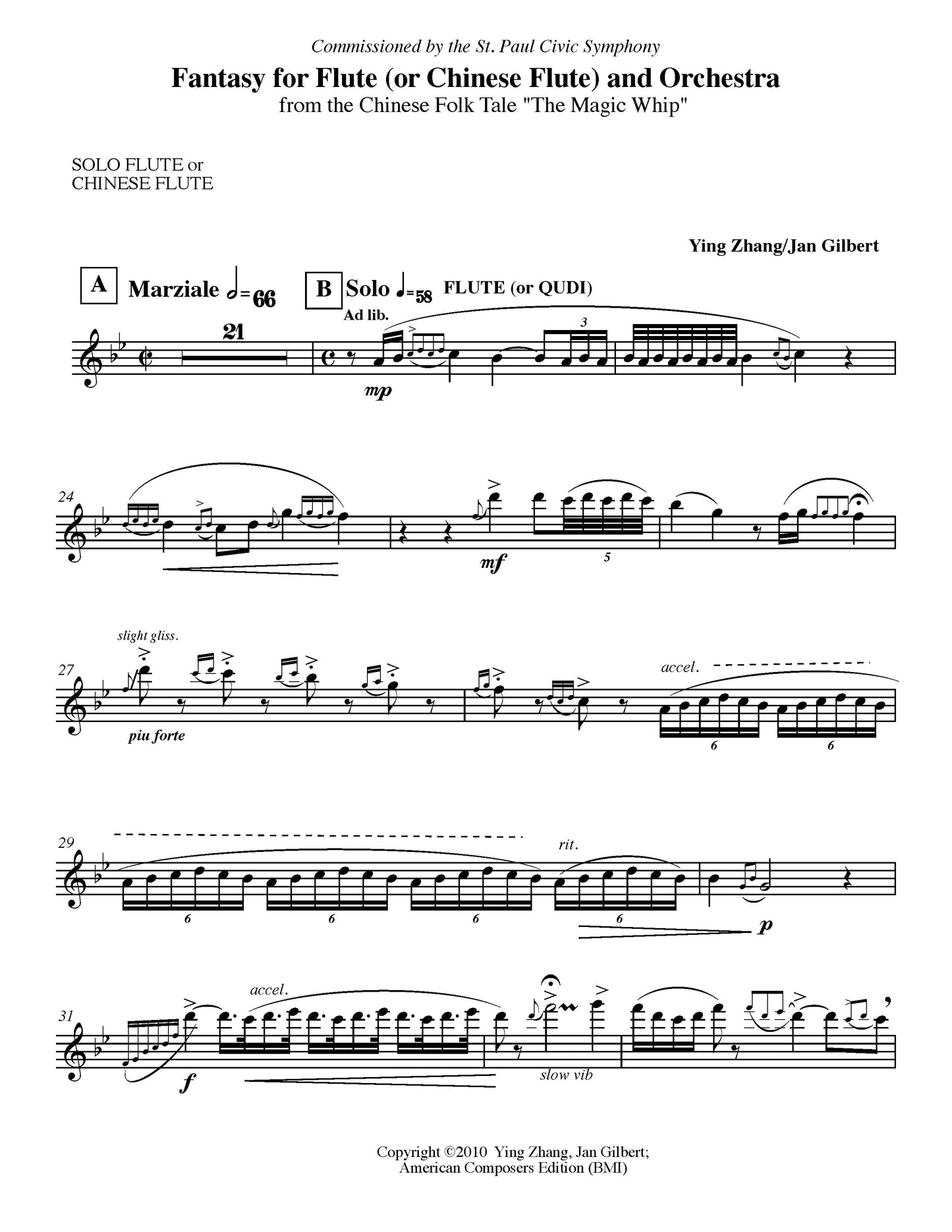 Fantasy for Flute and Orchestra