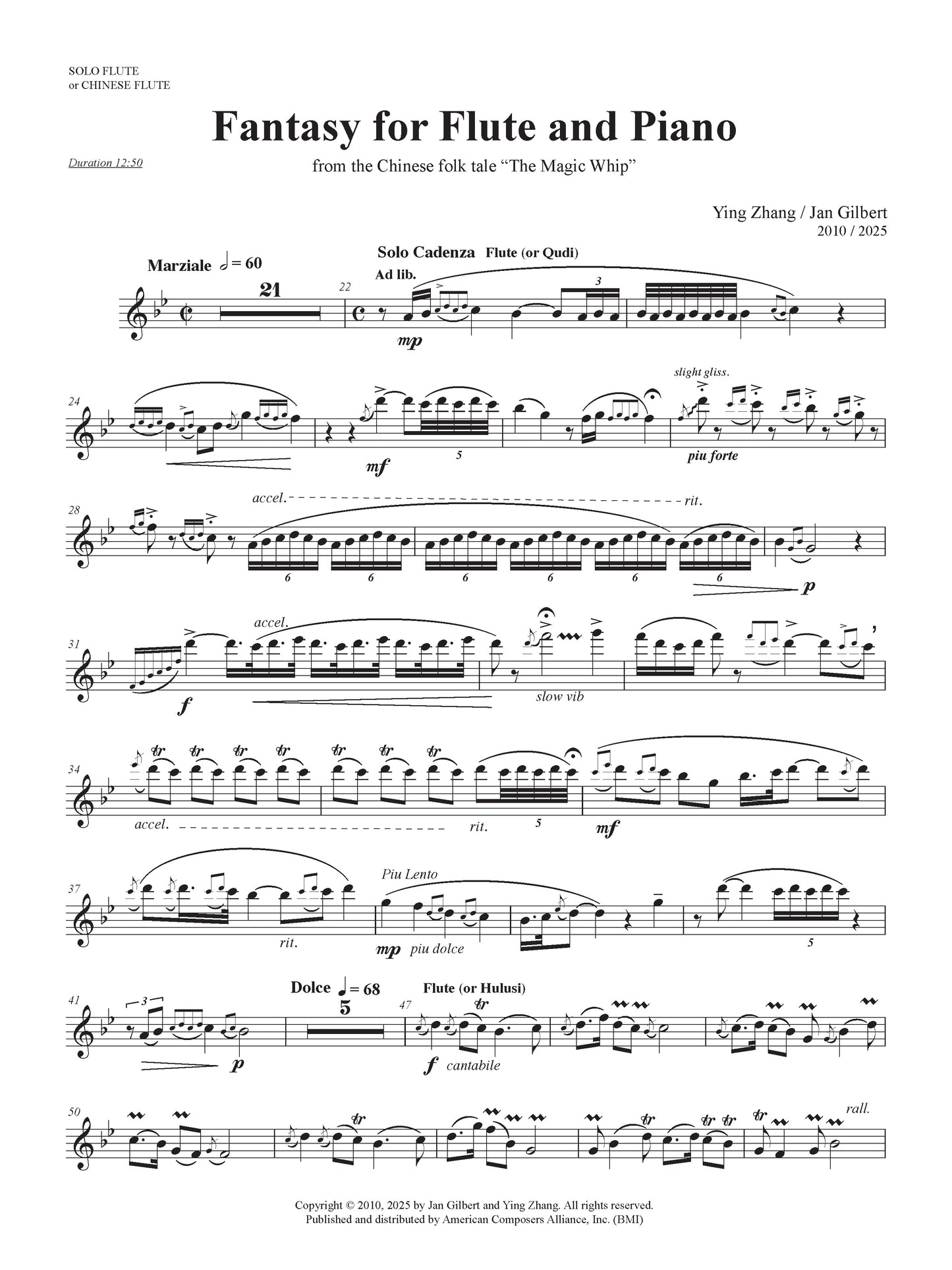 Fantasy for Flute and Piano